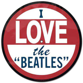 The Beatles - Plattenspieler-Slipmat-Set - Drop T Logo & I Love