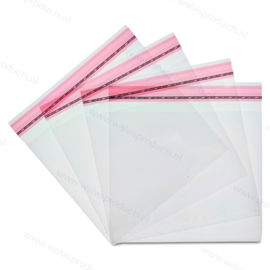100-pack - Clear Cellophane Sealbags for CDs in maxi-single and slim boxes, with resealable flap