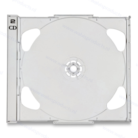 Brilliant 2CD Tray - clear