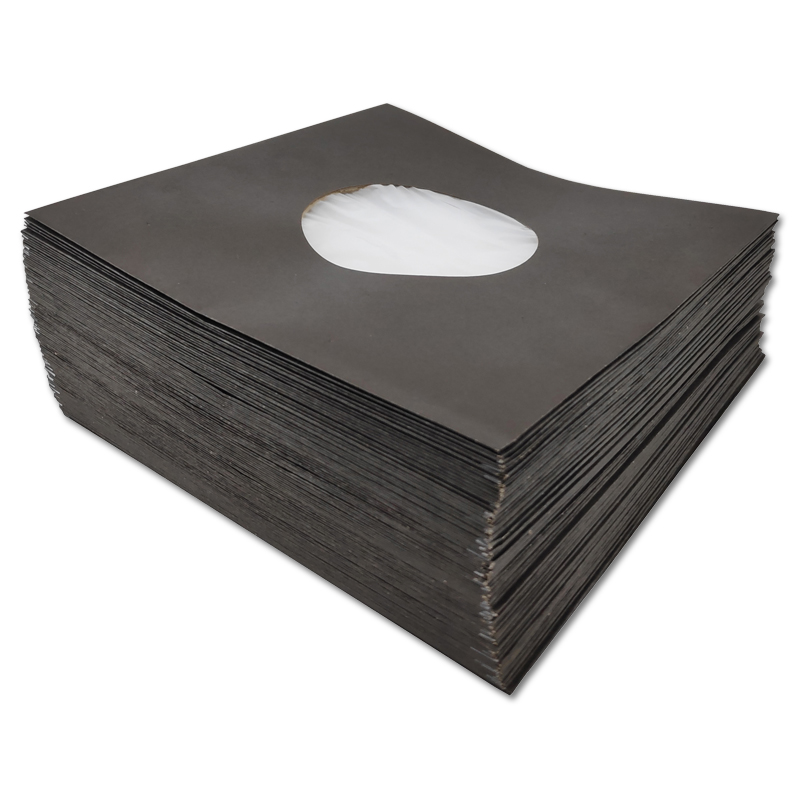 Single Cover Papier - schwarz, mit Fütterung