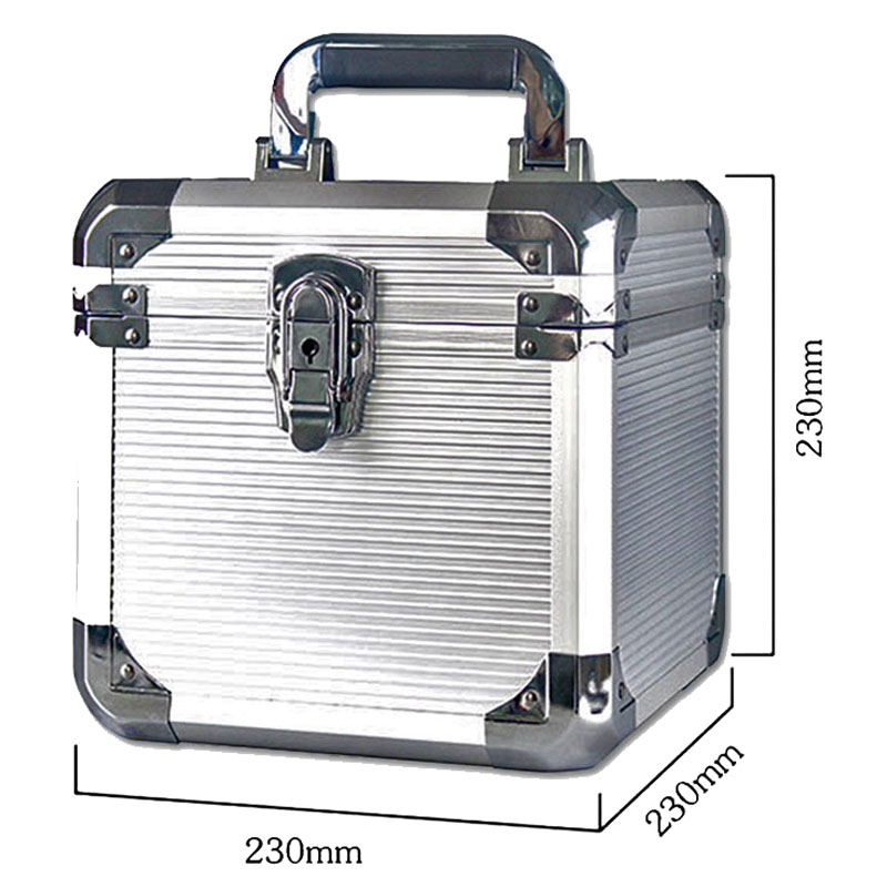 Walvis Products® Professional DJ-Koffer für ca. 60 Singles - Silber