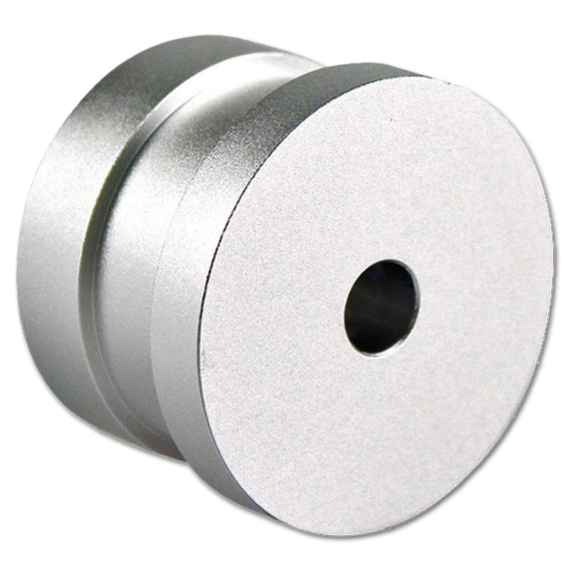 Goka Aluminium 45 RPM Single Adapter & Libelle | zilver