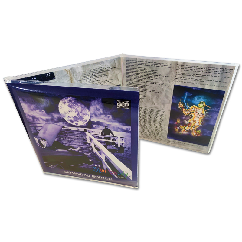 Gatefold grammofoonplaten beschermhoes voor 3 LP's, glashelder pvc, dikte 0.18 mm.