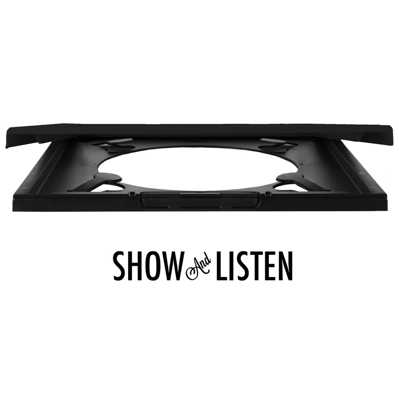 Snap Show & Listen 12-Inch Record Album Frame - black