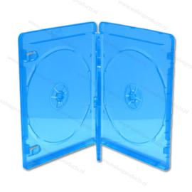 Premium Standard 14 mm 3er Blu-Ray Hülle - Transparent-Blau