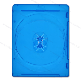 Premium Slim 7 mm 2er Blu-Ray Hülle - Transparent-Blau