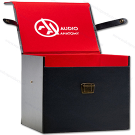 Audio Anatomy 7" Single Schallplattenkoffer - schwarz - für ca. 50 Stück Singles