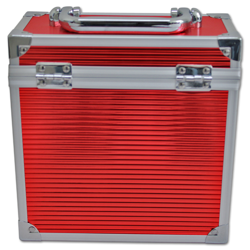 Walvis Products® 7" Vinyl Platenkoffer - voor ca. 35 Singles - kleur: rood