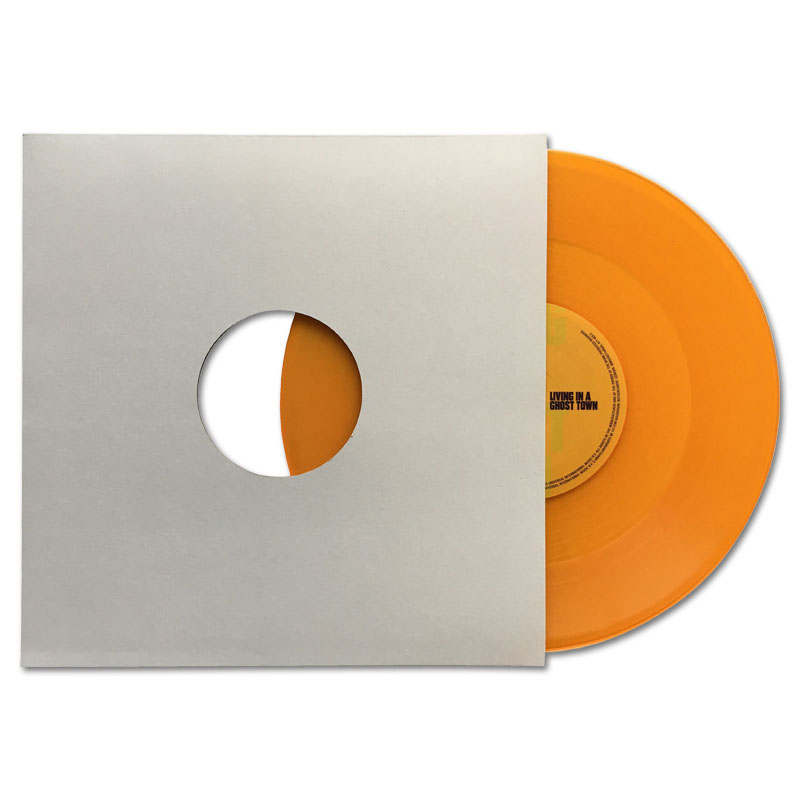 Card 10" Vinyl Record Album Sleeve with centre holes, white 300 grs. card