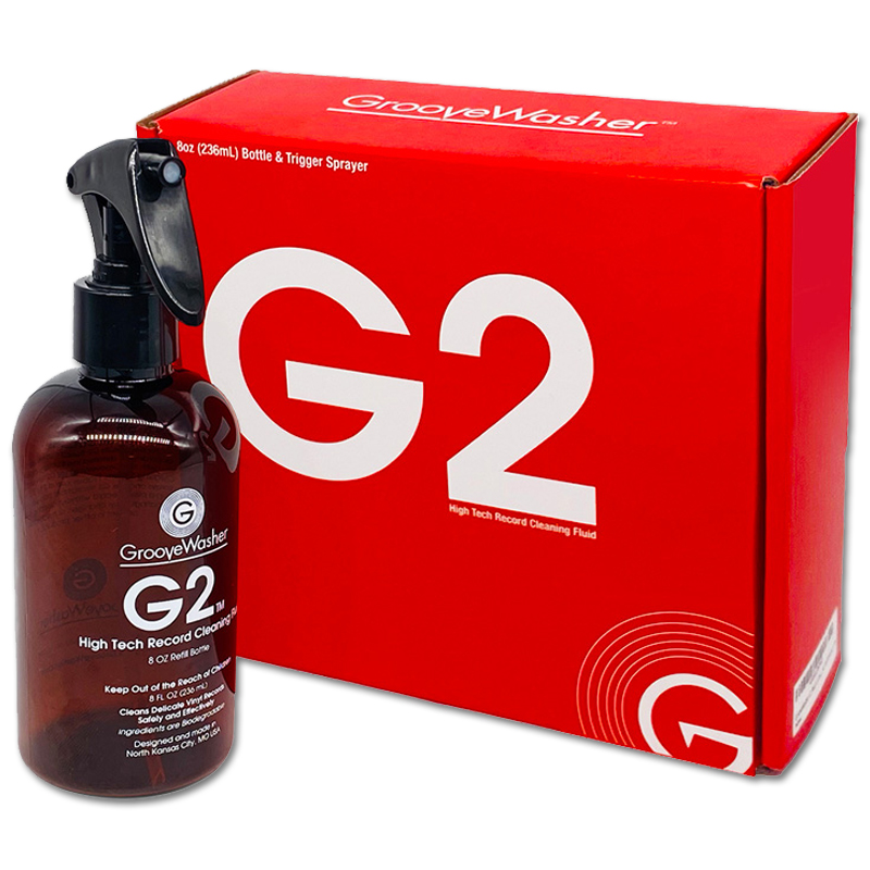GrooveWasher G2 Record Cleaning Fluid - 8 oz spray bottle