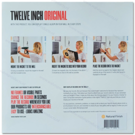 Twelve Inch Original | onzichtbare wanddisplay voor LP hoezen