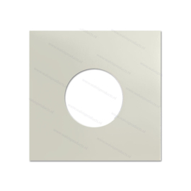 Card 7" Vinyl Record Sleeve with centre holes, white 350 grs. card