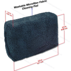 3-pack - GrooveWasher Microfiber Fabric Covered Cleaning Pad
