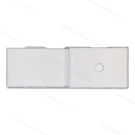1CD/DVD Visitenkartenbox - glasklar