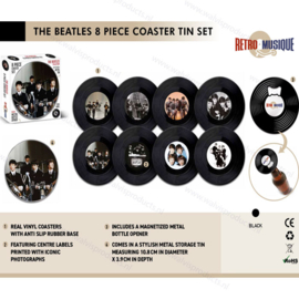 8er Pack - Schallplatten Untersetzer - The Beatles