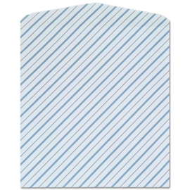 10er Pack - Papier Geschenktüten für 12" Schallplatten, mit Klappe | Stripes | Weiß