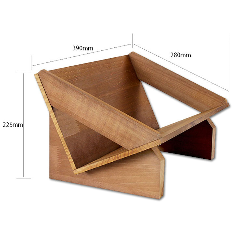Walvis Woodshelf - Massivholz-Lagerregal für ca. 80 LPs