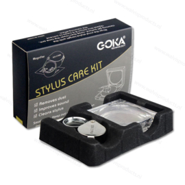 Goka Dust-Off (Gel Type) Stylus Cleaning Set - with magnifier