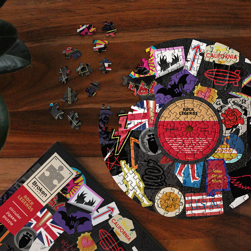 Luckies | Broken Records Puzzle - Rock Legends