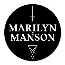 Slipmat - Logo / Cross Marilyn Manson - set à 2 stuks