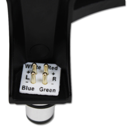 Headshell / Cartridge voor S-arm draaitafels - zwart