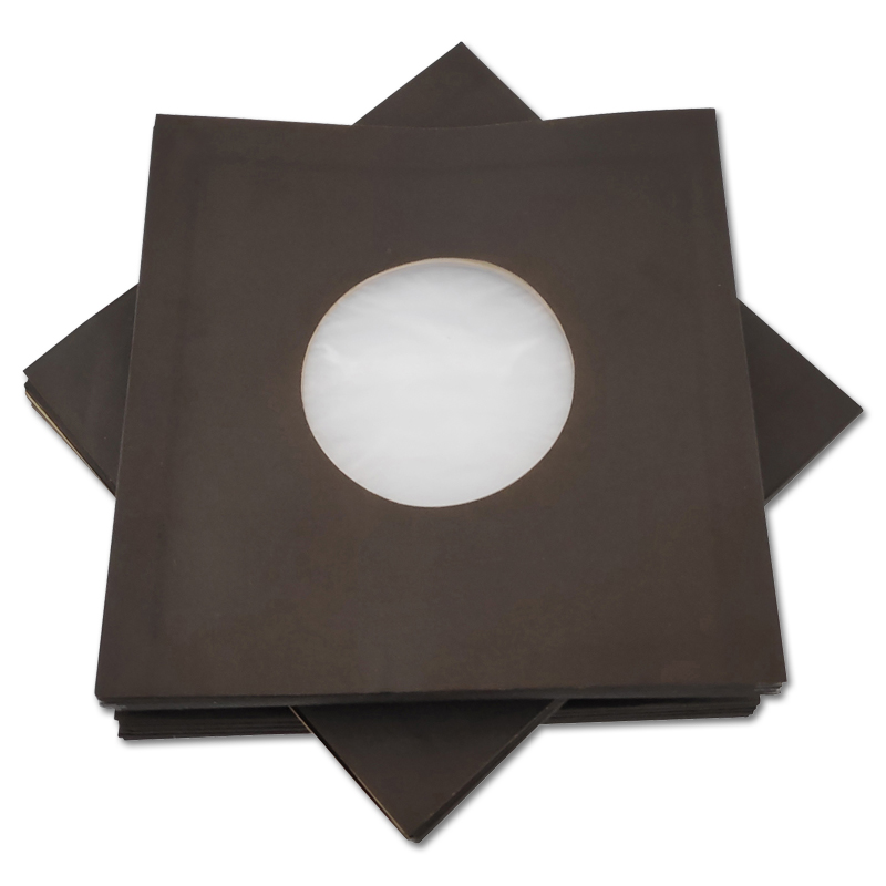 Single Cover Papier - schwarz, mit Fütterung