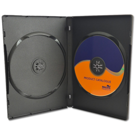 Boîtier 2 DVD, qualité supérieure, couleur: noir - épaisseur 14 mm
