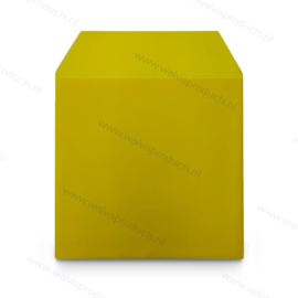 Grammofoonplaten beschermhoes voor LP's, met klep, transparant-geel pvc, dikte 0.18 mm.