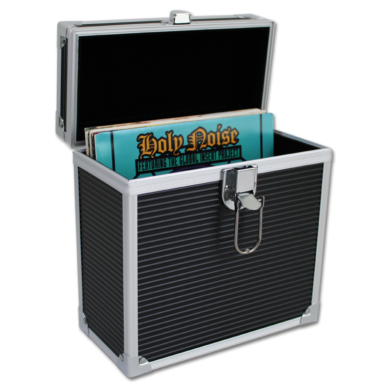 Walvis Products® 7" Vinyl Platenkoffer - voor ca. 35 Singles - kleur: zwart