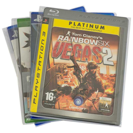 100-pack - Clear Cellophane Sealbags for 15 mm. Blu-Ray Cases, with resealable flap