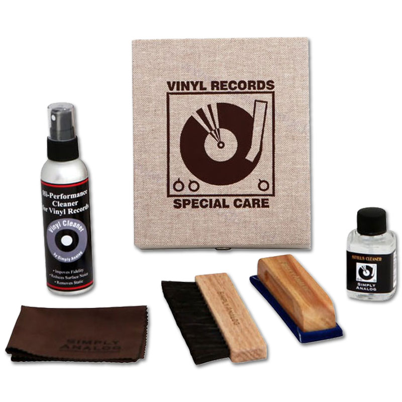 Simply Analog De Luxe Vinyl Cleaning Boxset | Brown Linen Edition