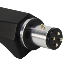 Headshell / Cartridge voor S-arm draaitafels - zwart