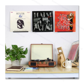 The Walvis Metal Record Shelf - black colour