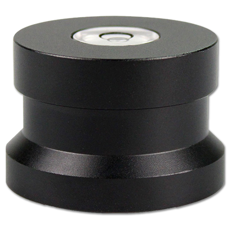 Goka  Aluminium 45 RPM Single Adapter & Libelle | zwart
