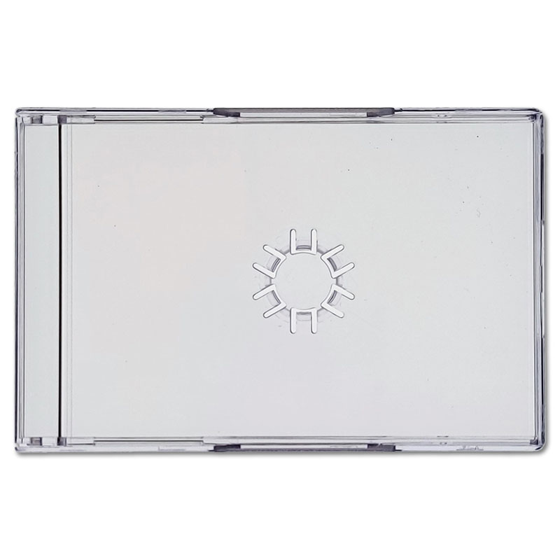 1 CD / DVD visitekaartdoosje, glashelder