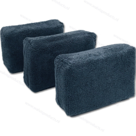 3 stuks - GrooveWasher microvezel reinigingspads