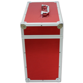 Walvis Products® 12" Red LP Vinyl Storage Case - capacity: approx. 40 LPs