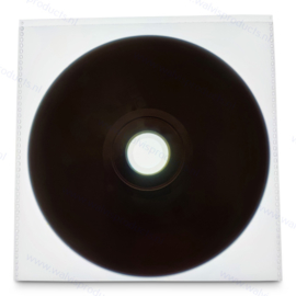 PP 1CD / DVD hoesje 130 x 130 mm., dikte: 0.12 mm.,  zonder klep, transparant