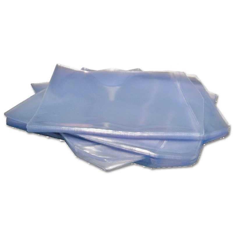 Grammofoonplaten beschermhoes voor mini-LP's/10-inch platen, met klep, glashelder pvc, dikte 0.14mm.
