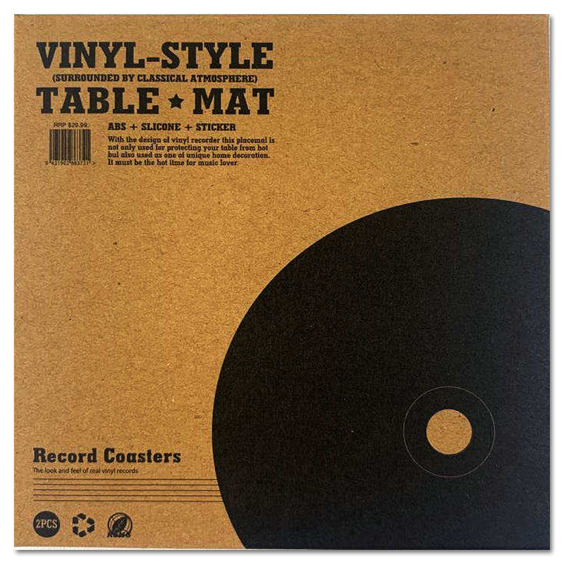 2er Pack - Schallplatten Untersetzer
