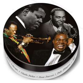 Grammofoonplaten coasters (onderzetters) - set a 8 stuks - Jazz Legends