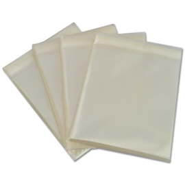 100-pack - Clear Cellophane Sealbags for 15 mm. Blu-Ray Cases, with resealable flap