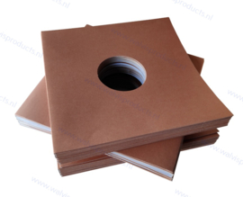 Card 10" Vinyl Record Sleeve with centre holes, brown 350 grs. card
