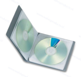 Walvis Products CD Mappe, fasst 1 CD pro Seite - Kapazität: 8 CDs