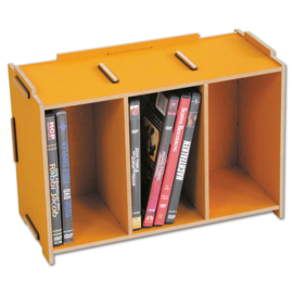WERKHAUS DVD Medienbox, Gold-gelb für 18 Discs