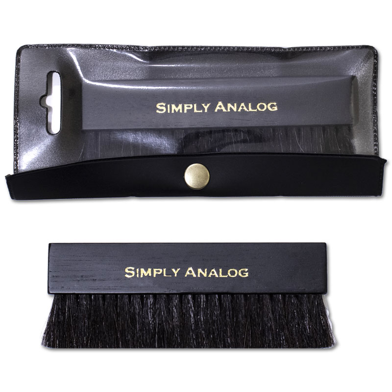 Simply Analog Anti-Static Record Brush | Black Oak & Goat hair