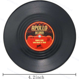 6er Pack - Rockabilly  Schallplatten Untersetzer