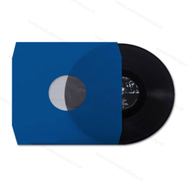 Grammofoonplaten binnenhoes voor LP's, blauw met antistatische voering - afgeschuinde hoeken - 80 grs. papier