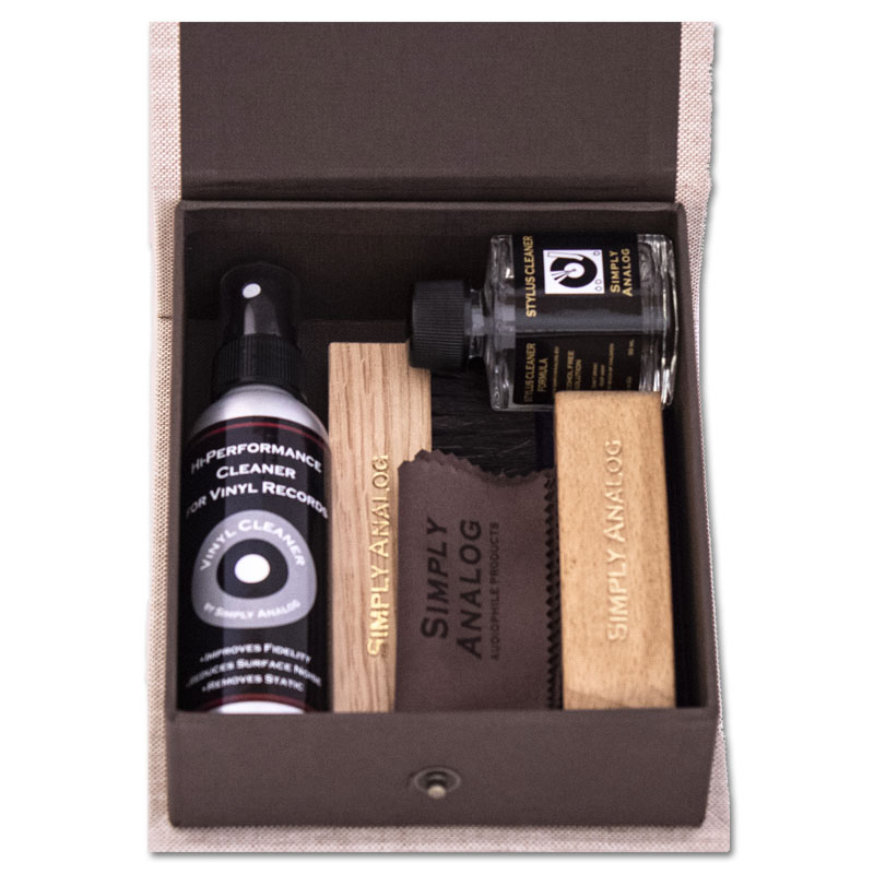 Simply Analog De Luxe Vinyl Cleaning Boxset | Brown Linen Edition