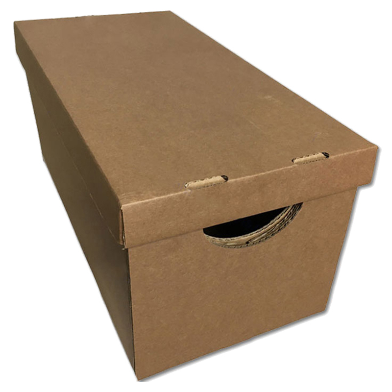 Advance 7-inch Record Storage box - capacity: approx. 200 Singles - brown cardboard